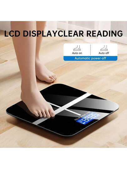 SOKANY ميزان إلكتروني ذكي، ميزان حمام. يعمل بالبطارية (بطاريتين AA)، مع عرض درجة الحرارة وشاشة LED عالية الوضوح، تبديل وحدة بلمسة واحدة (عرض وحدة الكيلوجرام ووحدة الكيلوجرام)، مصنوع من الزجاج المقسى، يمكنه تحمل 396 رطل. مناسب جدًا لإستخدام المنزل والنادي