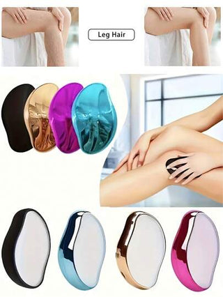 قطعة واحدة من أداة إزالة الشعر الآمنة الملونة عشوائيًا للرجال والنساء، محمولة وخفيفة لإزالة الشعر برفق، تقشير لطيف، أداة إزالة الشعر، قابلة لإعادة الاستخدام، مناسبة للساقين والذراعين والظهر والجسم