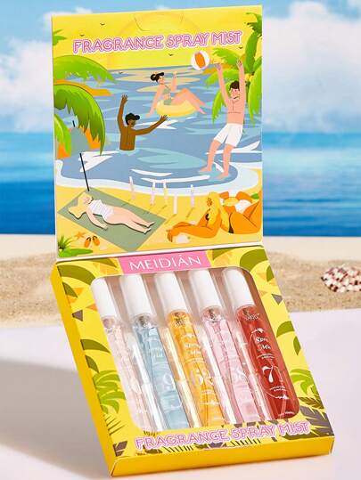 5 قطع عطر نسائي رقيق بحجم 10 مل ذو رائحة شاطئية، معطر هواء طويل الأمد، معطر محمول لعادة رائحة الغرف والخزائن والحمامات، أساسيات السفر الصيفي، هدايا عيد الأم/الحب، أساسيات حفل التخرج والزفاف