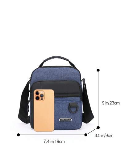 حقيبة كتف رجالية جديدة الموضة متعددة الأزرار من قماش أكسفورد، حقيبة هاتف محمول، حقيبة كروس بودي، حقيبة ظهر بشكل عصري من قماش