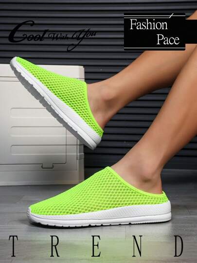 أحذية رياضية خفيفة الوزن مفتوحة بألوان متداخلة قابلة للتنفس، بتصميم الشارع الشخصي، مريحة للارتداء الخارجي متنفسة