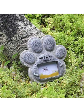 حجر تذكاري لقطة ملاك مصنوع من الراتنج - هدية فقدان الأليف مصنوعة يدويًا مع لوحة اسم شخصية ، تذكار قبر جداري مؤثر في الحديقة تكريمًا للقطط المحبوبة المتوفية