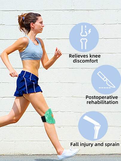 حزمة كبيرة من أكياس الثلج: 1 حزمة قابلة لإعادة الاستخدام للحرارة والبرودة - تفاف للكاحل والرأس والكتف والساق والركبة، هدايا للأمهات، هدايا للرجال، هدايا للنساء، ضروريات السفر، إكسسوارات السفر