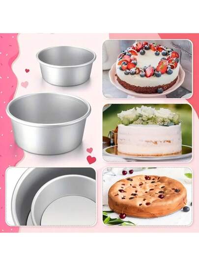 قالب الكيك القابل للتحرك من سبيكة الألومنيوم المؤكسد، قالب كيك شيفون