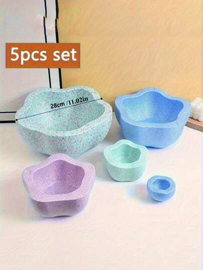 5 قطع ألوان نمط درجات متعرجة -تدريب حسي وتحسين التوازن للتمارين الداخلية/الخارجية، ألوان باستيل متقنة (زهري، بنفسجي، أزرق، أخضر)، هدية عيد مثالية لعيد الهالوين، عيد الفصح، عيد الميلاد... إلخ. عنصر هدية عيد، ألواح خطوة ملونة، أقراص لعب قوية، ملحقات تمرين