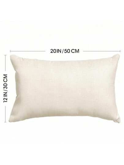 غطاء وسادة ذو طبعة نباتية عتيقة مقاس 12*20 إنش ، تصميم أوراق صدأية صفراء بنية اللون على جانب واحد فقط، غطاء وسادة ديكور منزلي ريفي للأريكة بدون حشو