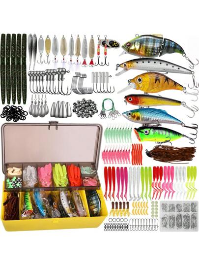 OPQ طقم طعوم صيد السمك للمياه المالحة والعذبة