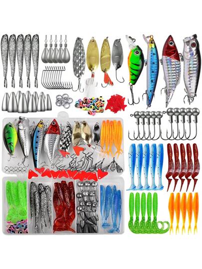 OPQ طقم طعوم صيد السمك للمياه المالحة والعذبة