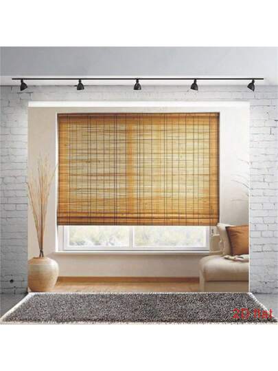 خلفية الأبعاد ذات موضوع دافئ وطبيعي، مزودة بستائر نيولي من الخيزران، أريكة مريحة، أرضيات خشبية، نباتات داخلية، مناسبة لديكور غرفة المعيشة العصرية - مثالية كخلفية لحفلة عيد الميلاد | ديكور غرفة المعيشة المريحة | موضوع دافئ وطبيعي، ديكور غرفة المعيشة من الف