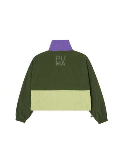 Puma جاكيت تدريب مع زيبر وياقة قصيرة للنساء 62346931