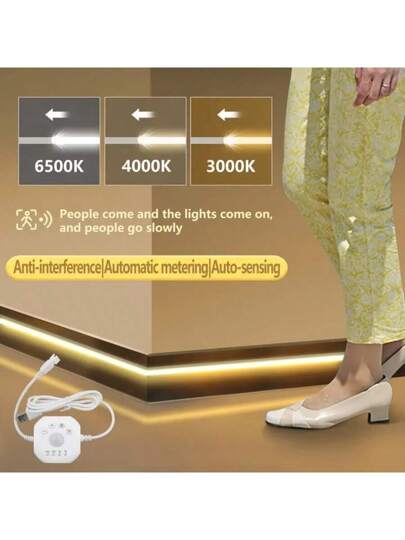 Acosh Neon إضاءة الخطوات التي تعمل بالاستشعار بالحركة بشريط مرن أبيض نيون مع واجهة USB ، طول قابل للتعديل من 1 إلى 5 متر لساللم العمارات والممرات والشرفات وديكور الأعراس والاستخدام في الداخل والخارج ، إضاءة السلالم | تصميم إضاءة حديث | شريط مرن من النيون،