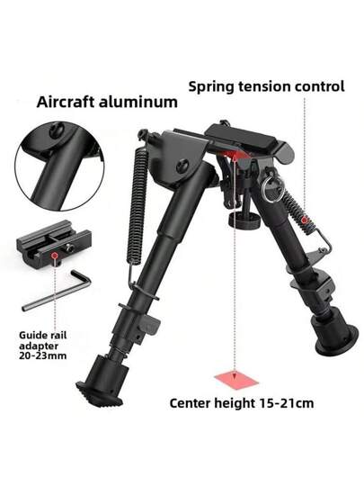 ثلاحي ثنائي القدم متوازن خفيف الوزن قابل للضبط من 6 إلى 9 بوصات لحامل M-Lock, مع نظام إرجاع بنابض - بناء من النايلون المتين, واجهة إطلاق سريع, مثالي للصيد, التصوير, الصيد, هدايا للرجال, مناسب للمناظير 4X و 6X