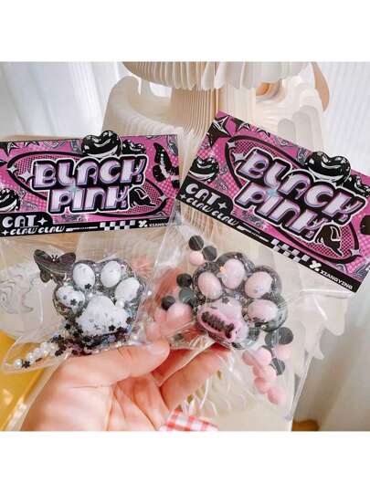 1 قطعة كرة ضغط قطة نجمية زرقاء اللون، مصنوعة من مطاط ناعم متعددة الألوان، لعبة إبداعية للتخفيف من القلق والاسترخاء، مناسبة للمراهقين والأطفال وموظفي المكاتب، هدية للعودة إلى المدرسة، لعبة شمعية سيليكونية حسية