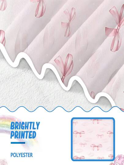 1 قطعة منشفة حمام وردية ذات طباعة شريطية وقوس سحري سريعة الجفاف من القطيفة كهدية عيد ميلاد للفتيات