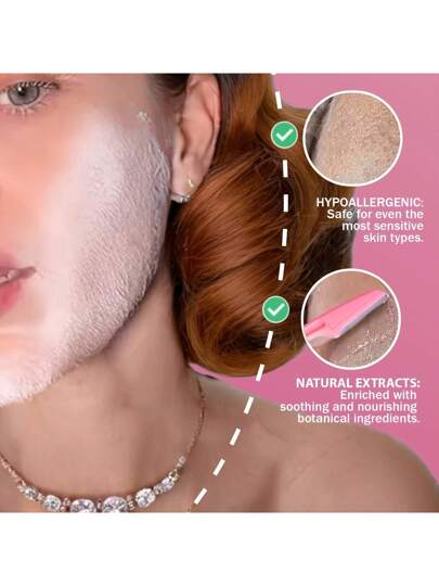 قطعة واحدة من رذاذ تحديد الشعر على الوجه وإزالته (يحتوي على 4 مشذبات للحواجب)- تنظيف البشرة وتنعيم الشعر، العناية اليومية اللطيفة. يساعد في تقليل حساسية الجلد وحمرته بعد إزالة الشعر، ويساعد على حماية الجلد من الأضرار البيئية الخارجية، ويساعد الجلد...