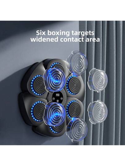 Benbo جهاز بنبو وان للملاكمة والتدريبات القتالية ، مع اتصال بلوتوث ذكي مدمج، إصدار محسن لكل من الرجال والنساء ، مع شحن USB وستة أهداف ملاكمة، وآلة تدريب موسيقى الملاكمة. معدات تدريب لياقة بدنية توفر المساحة مناسبة للاستخدام المنزلي، مثبتة على الحائط.