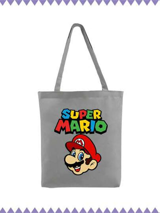 أحذية أوكسفورد حريمي Super Mario حقيبة كتف قماشية مطبوعة بطبعة لعبة سوبر ماريو، حقيبة كتف وحيدة الكتف مع طباعة لشخصية سوبر ماريو، أفضل حقيبة ماريو مبيعًا عبر الحدود، حقيبة نسائية