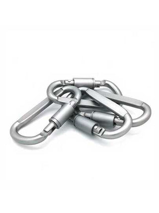 1/3 قطعة قلاب ألومنيوم سبيكة بشكل حرف "D" بقطر 8 سم ، متعددة الألوان للتخييم والرحلات والحمالات والحقائب الظهرية وسلاسل الكلاب - بدون بطارية ، هدايا رائعة لعيد الأم وعيد الأب وعيد الميلاد ، اكسسوارات التخييم | قلابات ملونة | قلابات متينة ، لوازم التخييم