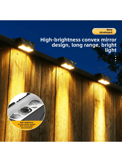 أضواء خارجية منزلية تعمل بالطاقة الشمسية، أضواء جدار حديقة، أضواء جدارية مانعة للماء للحدائق، أضواء جدارية لإضاءة الأجواء في الشرفة