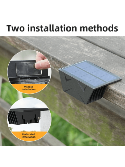 أضواء خارجية منزلية تعمل بالطاقة الشمسية، أضواء جدار حديقة، أضواء جدارية مانعة للماء للحدائق، أضواء جدارية لإضاءة الأجواء في الشرفة