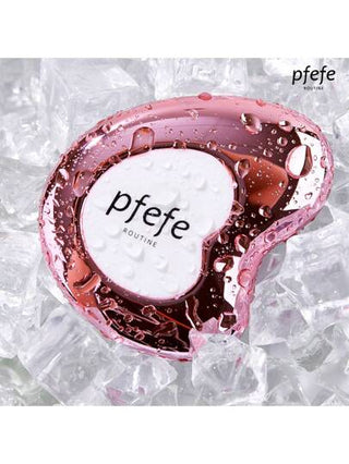 pfefe قطعة واحدة أداة تدليك الوجه والعيون الفضية متعددة الاستخدامات للنساء، تحتوي على سائل متجمد، أدوات تجميل