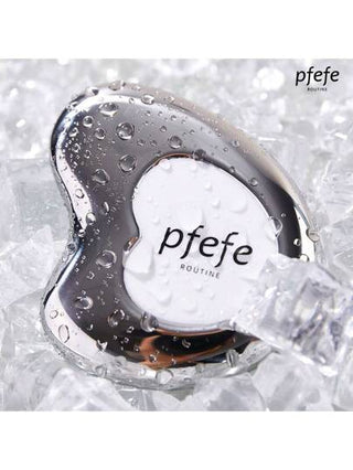 pfefe قطعة واحدة أداة تدليك الوجه والعيون الفضية متعددة الاستخدامات للنساء، تحتوي على سائل متجمد، أدوات تجميل