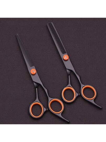 9 قطعة مجموعة مقص احترافي للحلاقة طول 6 بوصة ، أدوات تصفيف الشعر النسيجية بمشط حلاقة وبمشط قابل للانعكاس للأنواع المختلفة من الشعر