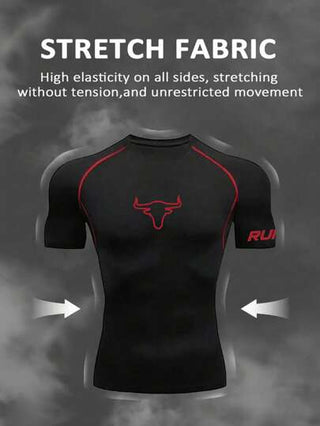 Manfinity Sport Corelite قمصان ودراع رياضية للرجال، موضة صيفية لملابس التمرين والجري