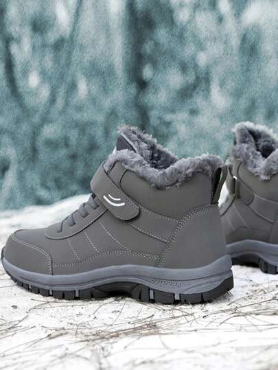 بوت شتوية مقاومة للانزلاق، بوت походные دافئة مبطّنة بالبطانة الشمواتية للتنزه في الشتاء