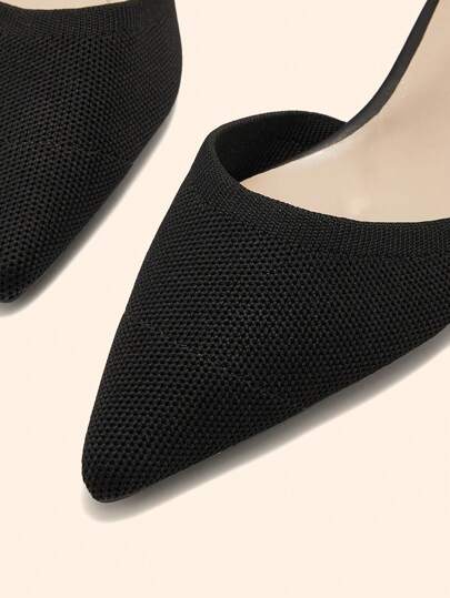 CUCCOO BASICS أحذية نسائية مسطحة سوداء، أحذية سهلة الارتداء ذات كعب منخفض مريحة، أحذية أنيقة مفرغة