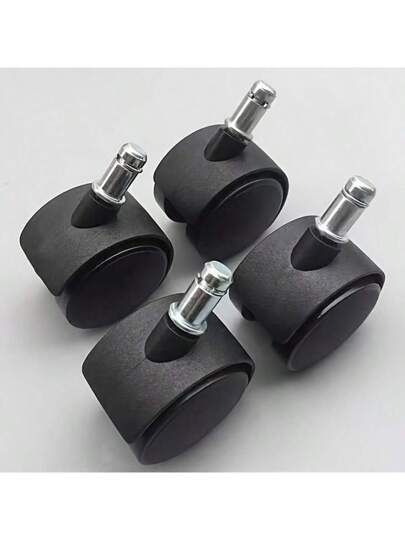 أثاث مكتبي 4/ 1 قطعة كاستر دوار بسنادة مقاس 3.81 سم بدون فرامل، لحوامل األزهار والمالبس ومقعد المكتب بعجلة من النايلون، مستلزمات مدرسية، عودة إلى المدرسة