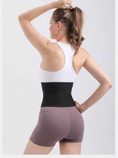 حزام تدريب الخصر للتعرق قطعة واحدة، حزام ضاغط مشكل للخصر، مشكل الخصر للرجال والنساء، للاستخدام المنزلي واللياقة البدنية في الهواء الطلق، خسارة الوزن (لخصر من 25.6 إلى 39.3 بوصة)