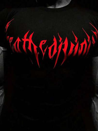 Manfinity Sport Polished تي شيرت رياضي للرجال بطبعة حرفية بياقة مستديرة وأكمام قصيرة