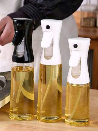 1 قطعة زجاجة رش قابلة لإعادة التعبئة، رشاش ذو ضغط عال مع فوهة بخار الزيت، زجاجة رش شفافة محمولة للطهي وري النباتات والعناية بالشعر والمكياج، لون عشوائي