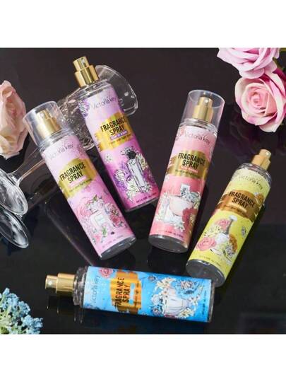 زجاجة عطر/150 مل، 5 روائح زهور مختلفة، خالي من الكحول، هواء نقي، معطر الملابس، رائحة الأزهار والفواكه، مناسب جدًا لغرفة النوم والصالة والأسرة وحفلات عيد الحب. صغير وقابل للحمل، هدية مثالية للأسرة والأصدقاء والصديق/الصديقة.