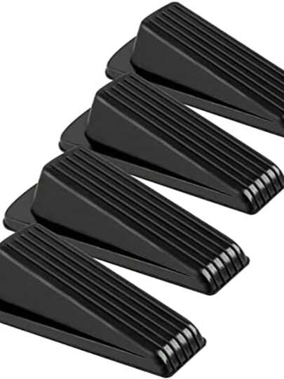 أثاث مكتبي 4 قطع سدادات إطار الباب المطاطية، أوتاد باب الأرضية الثابتة القابلة للتكديس