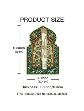 Putuo Decor قطعة واحدة حامل خشبي للأموال على شكل معماري به أنبوب، ديكور لحامل العملات المنزلي للمعيشة الريفية بالمدفأة، هدية