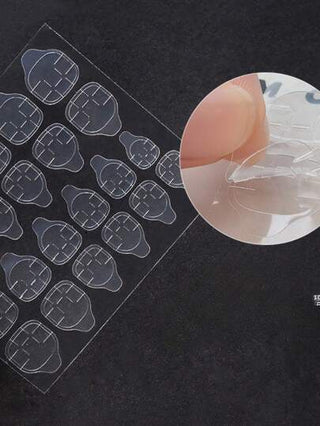 360 قطعة (15 ورقة) / 600 قطعة (25 ورقة) / 840 قطعة (35 ورقة) / 1080 قطعة (45 ورقة) / 1320 قطعة (55 ورقة) / 1560 قطعة (65 ورقة) من أصقع الأظافر الصق الجيلي ثنائي الوجه للأظافر الاصطناعية ، ملصقات لاصقة مزدوجة الجانب للأظافر ، ملصقات أظافر DIY