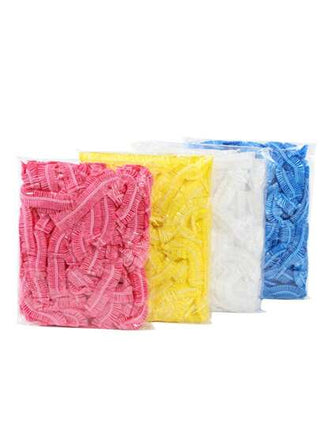 50/100 قطعة أغطية رأس استحمام ذات استخدام واحد للنساء، مقاومة للماء والزيت، لاستخدامها في المنزل عند المعالجة الشعرية أو صباغة الشعر، أغطية رأس بلاستيكية سميكة وكبيرة الحجم