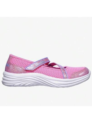 Skechers أحذية ماري جين غير قابلة للانزلاق بشريط فيلكرو للبنات