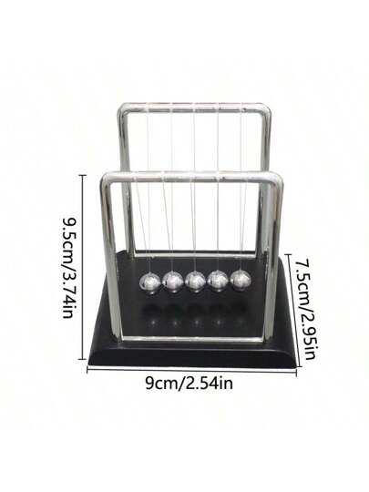 LINKOOL كرة نيوتن المتوازنة - ديكور مكتبي، زخرفة عرض فيزيائي، إكسسوار مكتبي عادي، هيكل بلاستيكي غير مشحون، لا تحتاج إلى بطارية