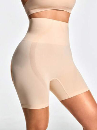 Shape قصير سلس مرتفع الخصر بفتحة جانبية مفتوحة لتحكم بالأرداف والخصر والفخذين