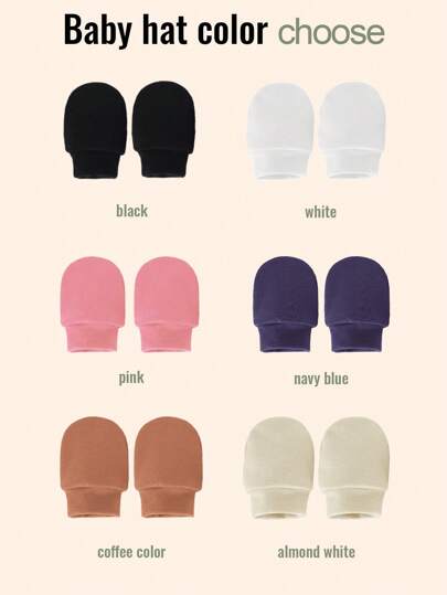 زوج من قفازات الأطفال الرضع المخصصة، ناعمة ومريحة بتصميم شخصي، مناسبة لاستخدام الأطفال الرُضع الذكور والإناث في الحياة اليومية