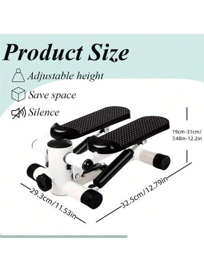 قطعة واحدة جهاز ستيبر ذو مقاومة قابلة للتعديل، معدات لياقة بدنية هوائية، آلة خلزون، معدات كارديو للجسم بأكمله، متدرب ساق منزلي، معدات تمرين منزلية محمولة، لصالة الرياضة المنزلية، اللياقة المكتبية، اللياقة البدنية في الهواء الطلق، مستلزمات رياضية