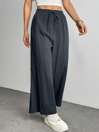 PETITE بنطال كحلي قصير كاجوال من الكتان ، بنطال عمل خريفي للنساء