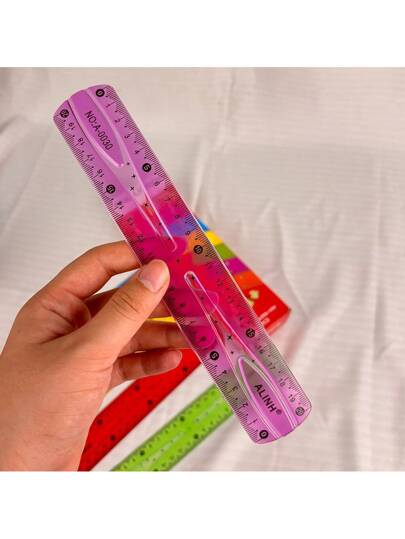 أدوات مكتبية ومدرسية 3 قطع مجموعة مسطرة مرنة 20 سم/30 سم ، أداة قياس بلاستيكية قابلة للثني ، مناسبة للرسم والاستخدام المدرسي ، متعددة الألوان