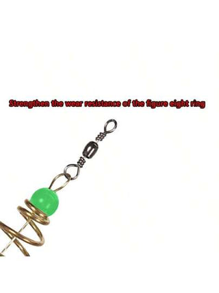 5 قطع/مجموعة قفص طعم صيد السمك، منفذ طعم من الصلب المقاوم للصدأ وإكسسوارات صيد السمك