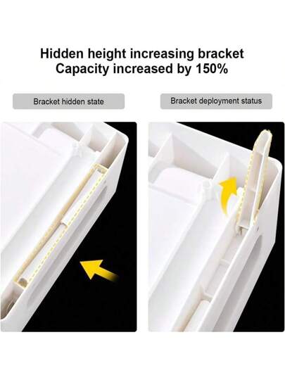 رف تخزين شفاف متعدد الطبقات من البلاستيك جديد، بتصميم درج، علبة تخزين للأكواب والأكياس الشاي والقهوة والكبسولات وتوابل القهوة والشاي ، منظم لديكور بار القهوة، مناسب للمنزل والمكتب والردهات