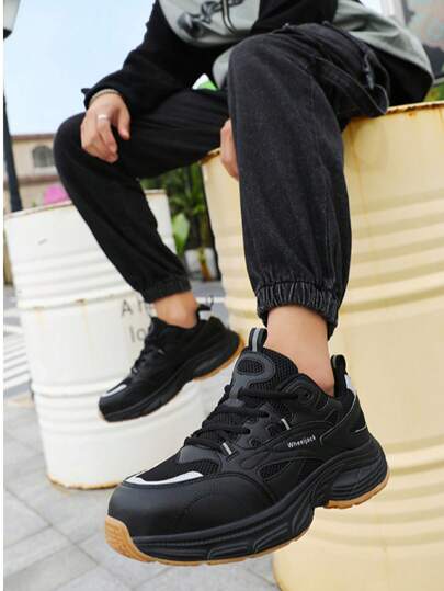 بوت أمان ذات رؤوس معدنية للرجال - بوت رياضية جديدة بتصميم عصري، بوت حراسة الأمن/البناء مضادة للتهشم والثقب. بوت أمان للعمل للرجال تحمي من الصدمات والثقب، بوت حماية لمواقع البناء والأمن