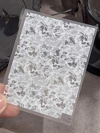 1 قطعة ملصق فني لأظافر الصيف موجات البحر غير منتظمة، ملصقات أظافر بتصميمات مائية، لوازم ديكورات الأظافر، ملصقات أظافر لاصقة بذاتها بتصميم المحيط، اكسسوارات أظافر أكريليك DIY